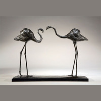 Sculpture d'oiseau en bronze de haute qualité, taille réelle, statue en métal pour l'extérieur, décoration de jardin, de complexe hôtelier et de paysage