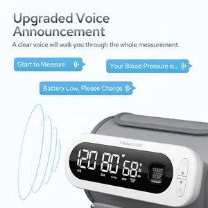 TRANSTEK Latest BP Cuff Product High Blood Pressure Monitoring Machine Bluetooth Blood Pressure Device Take You To Feel The Tech