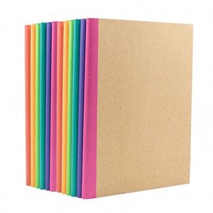 MY MOON PIE A5 Composition Notebook <b>Journals</b> PU Leather Cover Printed College Ruled Lined Paper Colorful Spines Customized Logo - Product Image 1