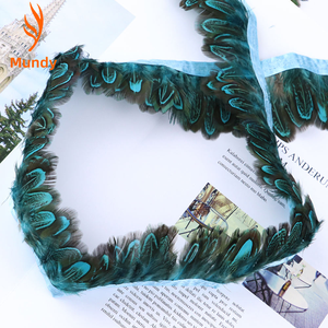 Bordure en plumes naturelles <span class=keywords><strong>pour</strong></span> robe de mariée, coiffure, décoration de fête, vêtements, <span class=keywords><strong>attrape</strong></span>-rêves DIY, ornement de maison - Product Image 5
