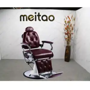 Factory Supply Luxury Style Salon Vintage Barber Styling Chair For Beauty Furniture Equipment
