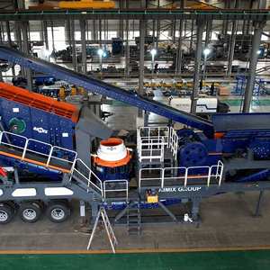 Mobiler Radreifen 100TPH 4 in1 Stein zerkleinerung anlage - Product Image 3