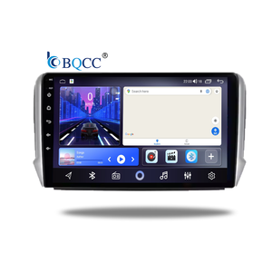 Autoradio Android BQCC 10" Quad Octa Core avec Carplay, WIFI, GPS, 4G, BT, Mirrorlink, USB pour <span class=keywords><strong>Peugeot</strong></span> <span class=keywords><strong>2008</strong></span> 208 2012 - 2018 - Product Image 1