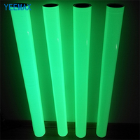 Lámina Prismática Reflectante de PVC/PET Fotoluminiscente YEEMAX OEM, Cinta de Seguridad Vial Autoadhesiva Imprimible que Brilla en la Oscuridad