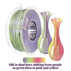 ZHIMO Variable Light PLA Thermochromic <strong>Filament</strong> 1.75mm Vacuum Sealed 1kg/Spool Purple Pink/Green Yellow/Silk Dual Color <strong>3D</strong> - Product Image 4