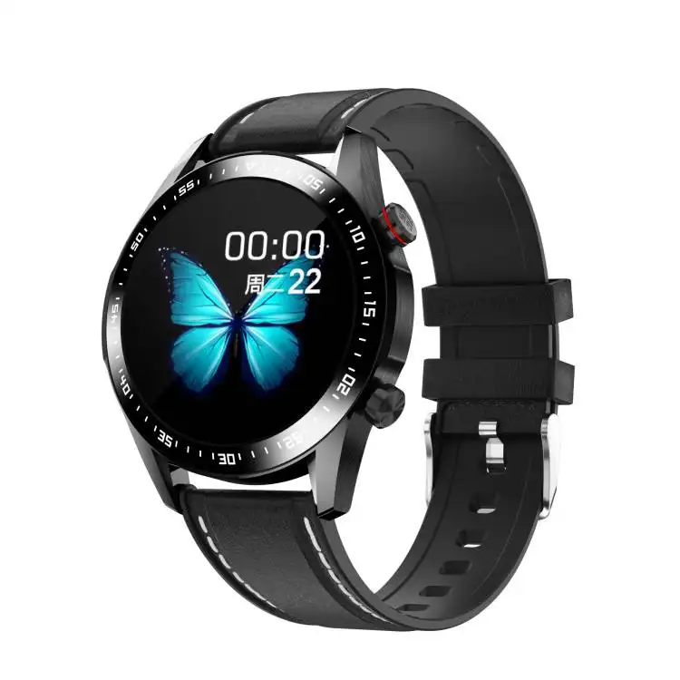 Customize OEM full round touch screen man smart watch with phone call GPS track E12 smartwatch