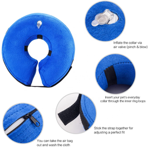 USMILEPET <span class=keywords><strong>Collar</strong></span> protector de PVC ajustable para perros <span class=keywords><strong>Collar</strong></span> de recuperación suave para mascotas que no bloquea la visión hecho de felpa - Product Image 5