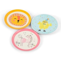 Ensemble de vaisselle en verre écologique pour enfants - Assiettes, tasses et bols incassables (portables)