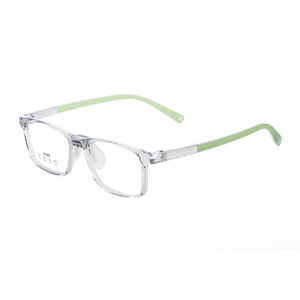 Lunettes colorées carrées unisexes pour enfants Vente en gros TR90 Design Optique Montures Lunettes de protection à charnière lisse pour enfants - Product Image 5