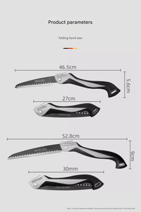 Scie à main pliable de qualité industrielle OEM, scie à métaux portable pour le camping en plein air, coupe d'arbres, durable et robuste pour le plastique - Product Image 2