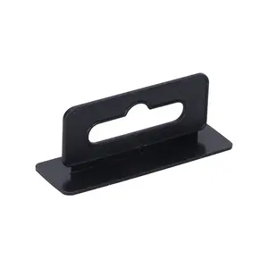 Cheap price euro hole plastic hooks black plastic euro hook custom pvc euro slot hook