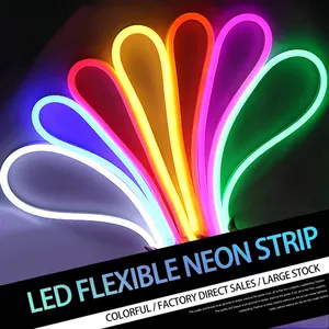 Fita de luz rgb, três linhas de luz carro, led flexível neon