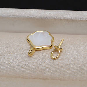 Pendentif en argent S925 version coréenne, populaire en Europe et en Amérique, coquille vide pour la création de bijoux en argent DIY avec 5-6 perles - Product Image 2