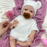 Poupée Reborn Bébé Fille Réaliste de 18 Pouces en Silicone, avec Fonction Boire et Peau Humide, Veines Visibles, Toucher Doux, Poupée Nouveau-né Réaliste