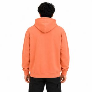 Custom Design <b>Orange</b> <b>Hoodies</b> For Men in premium quality Men's Heavyweight Full Sweatshirt Thick Fleece Jackets Custom LOGO - Product Image 3