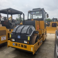 Compacteur routier hydraulique à double tambour XD80E d'occasion de Chine, moteur diesel, faible consommation de carburant pour asphalte et sols