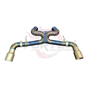 Escape de Titanio Vortex para McLaren GT Performance Catback Edición Track Azul Quemado con Tubo en X y Tubo Recto - Product Image 1