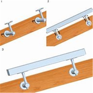 Thép không gỉ bài lan can lan can có thể điều chỉnh lan can Tường Khung kính khung - Product Image 6