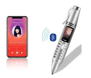 Bolígrafo Digital inteligente con cámara de teléfono, bolígrafo con logotipo personalizado para oficina, Negro, Rojo, plateado, cuerpo de Metal delgado, giro