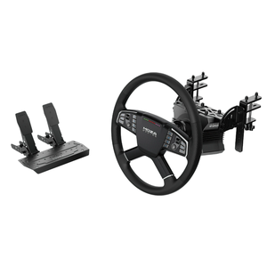 MOZA Racing Wheel Trucking Bundle Set Includes R5 Base TSW Wheel SR-P Lite Dual Pedals <b>Table</b> <b>Clamp</b> and Game Steering - Product Image 1