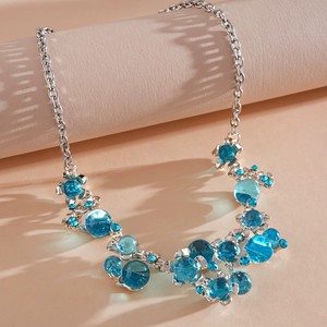 Collar <span class=keywords><strong>de</strong></span> Aleación con Flor Redonda, <span class=keywords><strong>Diseño</strong></span> Único Vintage, Cadena <span class=keywords><strong>de</strong></span> <span class=keywords><strong>Alta</strong></span> Calidad, Joyería para Mujer, Ideal para Fiestas - Product Image 5