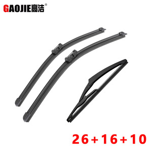 Balais d'essuie-glace sans cadre Gaojie pour Fiat Tipo 356 2015-2019, essuie-glace de pare-brise avant, caoutchouc synthétique, angle de raclage de 180 degrés - Product Image 3