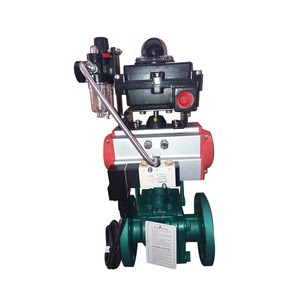 Válvula de Bola Neumática Yoshitaka de Acero al Carbono con Actuador de Brida y Interruptor de Límite para Uso Industrial - Product Image 1