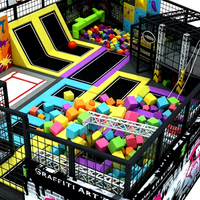 Parc d'attractions commercial, grand centre de jeux d'intérieur, équipement de jeux souples, parc de trampolines pour enfants et adultes