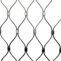 Maille de câble métallique en acier inoxydable pour enclos de zoo |   Maille de sécurité pour volières et animaux |   Maille diamantée tissée à la main flexible