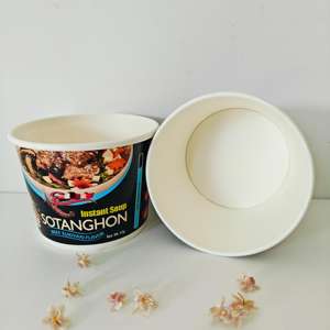 Tazones de Papel para Fideos de 17 oz con Tapas Selladas, Ecológicos, Envases Desechables para Comida Instantánea, Xiamen Top Review - Product Image 2