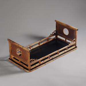 Chinese Style <b>Bamboo</b> Tea <b>Table</b> Rectangular Meilu <b>Bamboo</b> Lacquer Finish Zen Inspired <b>Coffee</b> <b>Table</b> - Product Image 4