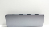 Componentes del concentrador USB de mecanizado CNC, perfil de aluminio, color gris extruido, metal anodizado personalizado, cubierta externa, lector de tarjetas de fábrica