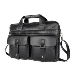 <b>Leather</b> Men Messenger Shoulder Cross Body Bag Genuine <b>Leather</b> <b>Briefcase</b> Men Fashion Real <b>Leather</b> Handbag - Product Image 1