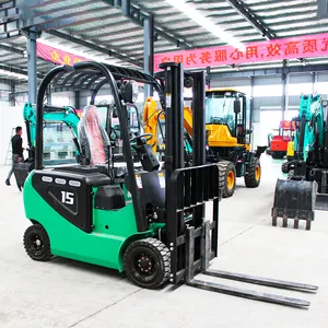 Harga pabrik truk Forklift listrik 1 Ton 2 Ton baterai Lithium 3 Ton harga Forklift hidrolik penuh