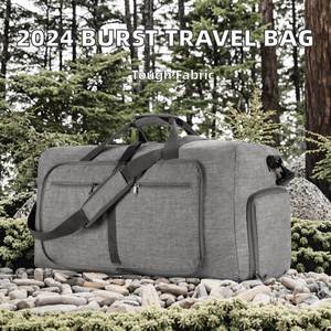 Sac de sport et de voyage en toile cationique grande capacité de haute qualité avec fermeture éclair, sac de fitness à la mode - Product Image 3