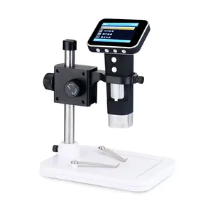 维斯塔DM1 3.5英寸屏幕显示放大镜电子数字显微镜，带发光二极管光学显微镜相机