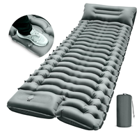 Tapis de randonnée et de camping léger, auto-gonflant, avec pompe à pied intégrée, imperméable, pour les voyages, les pique-niques en plein air