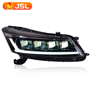 Phares de voiture pour Accord LED phare 2008-2012 Dynamic Signal LED DRL Hid Head Lamp Angel Eye 4 Lens Accessories - Product Image 4