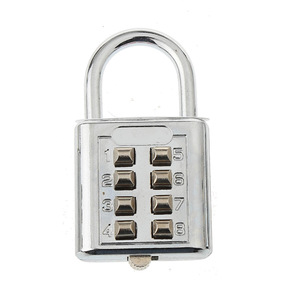 Eight Digit Keypad Combination <b>Lock</b> Zinc Alloy Electroplated Resettable For Travel Bags <b>Suitcases</b> Home Use - Product Image 1