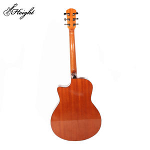 <span class=keywords><strong>Guitarra</strong></span> acústica de madera de abeto con patrón de onda de instrumento de música con logotipo personalizado de 41 pulgadas a precio de fábrica para reproductores de música - Product Image 4