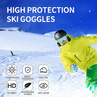 Yijia Optical Lunettes de Ski Design Sans Monture Magnétiques Personnalisables, Masque de Ski et de Snowboard