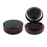 15g noir revêtement UV brillant bb cc crème étui à poudre compact vide rond coussin d'air fond de teint contenant de maquillage