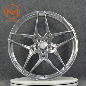Maxtera ล้อรถโดยสารสไตล์<span class=keywords><strong>5</strong></span>ก้านสีเงินขัดเงาออกแบบได้ตามต้องการสำหรับ BMW F90 M550i 3 4 6 7ซีรีส์ X3ขอบล้อ X6 X5 X4 - Product Image 1