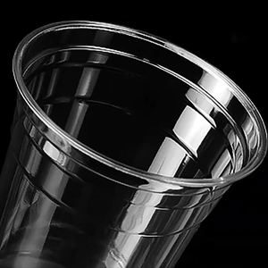 Gobelets en plastique PET transparents personnalisés avec logo, 93 mm, 9 oz, 10 oz, 12 oz, 14 oz, pour boissons froides, café, boba, bubble tea, jetables, écologiques - Product Image 4