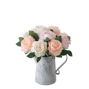 Rose artificielle CallaFloral à branche unique, pétales en polyester, décoration intérieure, fleurs de mariage - Product Image 5