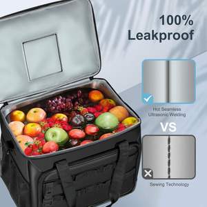 Custom Soft Cooler Bag 30 Cans Collapsible Cooler with Adjustable Shoulder Straps Insulated Cooler Bag - Product Image 5