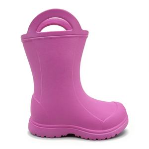 Bottes de pluie légères pour enfants en EVA 100% imperméables pour tout-petits-Chaussures unisexes de jardin et de saut en flaque (ODM/OEM) - Product Image 2