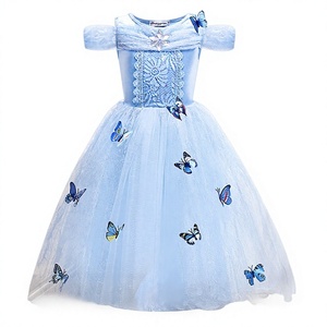 Disfraz de Halloween para Niñas, Vestido de Princesa, Tutú Hinchado, Vestido de <span class=keywords><strong>Frozen</strong></span> para Actuación, Vestido de una Pieza de Algodón - Product Image 1