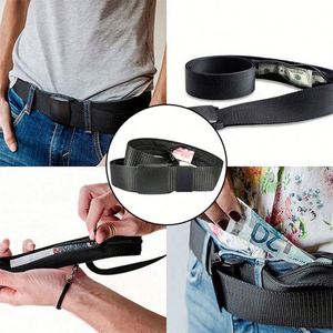 Ceinture en Soie Tressée Anti-Vol pour Voyage, pour Femmes et Hommes, Portefeuille Dissimulé Portable pour Argent, 120cm Polyester/Coton - Product Image 5