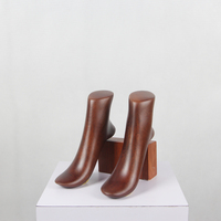 Présentoir pour chaussures de haute qualité, mannequin pour vitrine en bois de hêtre, noir